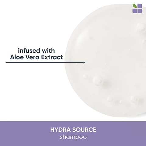 Image 1, infused with aloe vera extract. hydra source shampoo. image 2, infused with aloe vera extract hydra source conditioner. image 3, up to 3 times more moisture. gently cleanses, leaving hair softer and more manageable. hydra source shampoo and conditioner vs non conditioning shampoo. image 4, up to 3 times more moisture, nourishing formula, adds shine. hydra source shampoo and conditioner vs non conditioning shampoo. image 5, with and without hydra source. hydra source shampoo and conditioning balm vs non conditioning shampoo. image 6, 1 = cleanse. 2 = condition. 3 = treat.