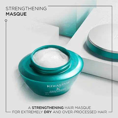 Image 1, Strengthening masque- A strengthening hair masque for extremely dry and over-processed hair. Image 2, Therapiste. A strengthening range to renew the look of split ends and brittle strands. Specially formulated with an innovative fibra-kap. Image 3, Vita-Ciment ingredient. Image 4, Resistance, Hovig Etoyan/global professional ambassador- In the quest for our desired style: hair strength and condition can be affected by heat styling and chemical processing. Resistance has a product suitable for all types of damaged hair so makes it my go-to clients seeking stronger looking hair.