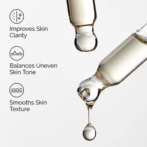 Image 1 - Alt text generation failed Image 2 - A close-up of a persons face with radiant skin and a hand gently touching the cheek, displaying three text bubbles that read Evens Skin Tone, Gently Exfoliates, and Improves Skin Texture. Image 3 - The image lists Key ingredients in Mandelic Acid 10% + HA: Mandelic Acid, an Alpha Hydroxy Acid (AHA) that gently exfoliates to target pore congestion, and Hyaluronic Acid, which supports skin hydration, presented alongside two clear liquid drops. Image 4 - The image shows a three-step skincare regimen, titled A regimen for smoother and brighter skin, detailing products and their benefits: the PREP step, represented by a grey tube, includes The Ordinary Squalane Cleanser, which cleanses skin and removes makeup; the TREAT step features two dropper bottles, The Ordinary Niacinamide 10% + Zinc 1%, which reduces excess oil and boosts radiance, and The Ordinary Mandelic Acid 10% + HA, which gently exfoliates to improve skin texture; and the SEAL step, shown as a grey tube, contains The Ordinary Natural Moisturizing Factors + HA, which supports the skin barrier.