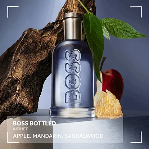 Image 1, L BOSS BOSS BOTTLED INFINITE APPLE, MANDARIN, SANDALWOOD ך Image 2, BOSS BOTTLED BOSS BOSS EAU DE TOILETTE SSO INFINITE EAU DE PARFUM BOSS BOSS BOTTLED ELIXIR PARFUM ELIXIR SCENT MOOD Fresh & Masculine Fresh & Invigorating Fresh & Refined Warm & Sophisticated Rich & Charismatic SCENT FAMILY SCENT NOTES Fruity Woody Apple, Cinnamon, Woods Aromatic Woody Woody Spicy Woody Ambery Apple, Mandarine, Sandalwood Apple, Cardamom, Vetiver Orris, Cedarwood, Vegetal Leather Ambery Woody Incense, Vetiver, Cedarwood INTENSITY LEVEL OOO O