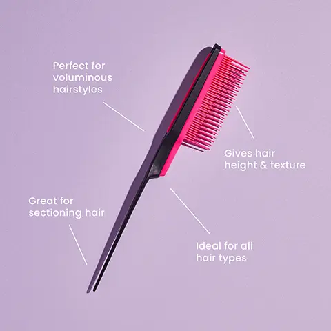 Image 1,  Perfect for voluminous hairstyles Great for sectioning hair Gives hair height & texture Ideal for all hair types Image 2,  Gives hair height & texture