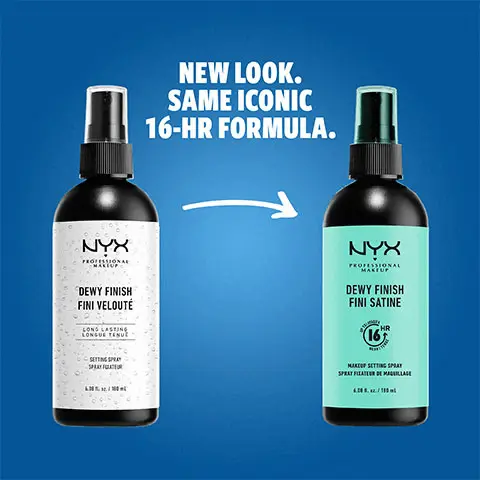 Image 1, new look, same iconic 16 our formula. Image 2, sweat-proof, transfer-proof, mask-proof. Lightweight all-day hold