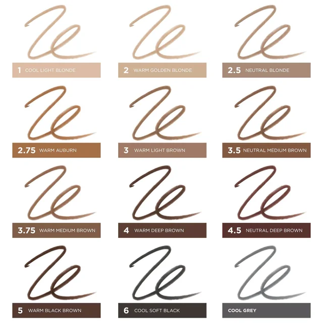 Brow Pencil shades.