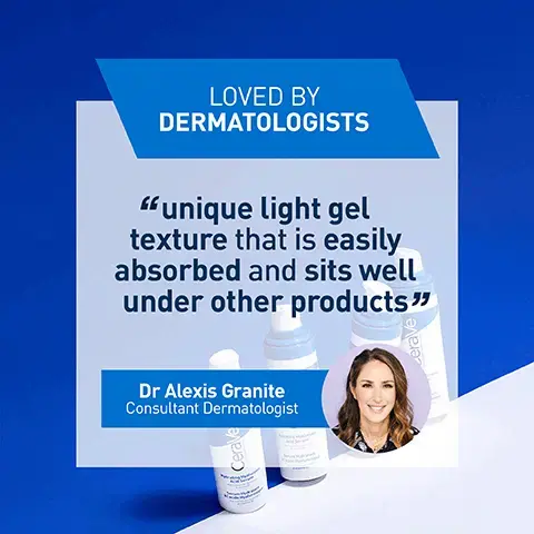 LOVED BY DERMAOLOGLISTS unique light gel texture that is easily absorbed and sits well under other products Dr alexis granite consultant dermatologist