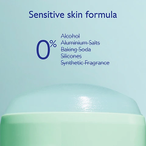 Image 1 - A woman is holding a green stick deodorant under her armpit, displaying smooth skin and a natural look, with the text Natural formula Effective 24 hours* visible in blue.
Image 2 - A soft green container with a slightly domed top, labeled Sensitive skin formula, with visible text stating 0% Alcohol, Aluminium Salts, Baking Soda, Silicones, Synthetic Fragrance.
Image 3 - Two women are shown with their arms raised, one wearing a white tank top and the other in a blue tank top, with text that says Invisible & Stain-free/no white stains.
Image 4 - A round, light blue container of product is shown from above, accompanied by a dark purple grape and green eucalyptus leaves, with visible text that reads Organic Eucalyptus Provides a feeling of freshness and Organic Grape Water Hydrating, soothing, antioxidant & prebiotic.
Image 5 - A close-up of a womans arm applying a green deodorant stick to her underarm, with visible text stating Proven efficacy, followed by checkmarks for Neutralizes odors, Moisturizes, and Soothes, along with CAUDALIE Vinofresh Déodorant Nature 24H.
Image 6 - A person holding a green CAUDALIE product next to their pregnant belly, with the text Suitable for pregnant and breastfeeding women visible.
Image 7 - Image shows two natural deodorant sticks side by side with the left labeled Before and the right labeled Now, featuring the text New Vinofresh 24-hour Natural Deodorant above and New pack, same formula Now recyclable below.
Image 8 - A close-up of a hand holding a green deodorant stick labeled Vinfresh Naturel 24h by Caudalie, placed inside the front pocket of blue denim jeans, with the text New format, Convenient, Compact, and Light displayed beside it.
Image 9 - Image of a hand holding a green deodorant stick with text reading How to recycle The Deodorant and instructions stating Recycle the tube in the recycling bin.