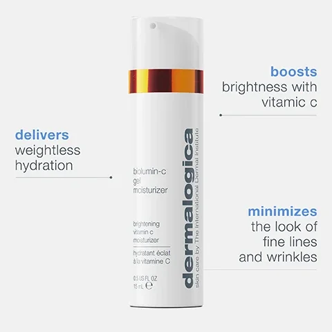 delivers weightless hydration. boosts brightness with vitamin c. minimizes the look of fine lines and wrinkles.