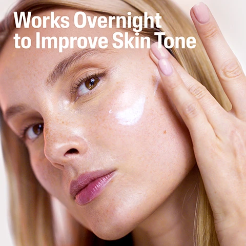 Image 1 - A close-up image of a woman applying a skincare product to her cheek, showcasing her smooth skin and natural makeup, with the text Works Overnight to Improve Skin Tone at the top.
Image 2 - A person holds a jar of Cetaphil Healthy Radiance Brightening Night Comfort Cream, with promotional text stating Gentle on Sensitive Skin Tough on Dark Spots RESULTS IN 4 WEEKS CLINICALLY PROVEN ON SENSITIVE SKIN.
Image 3 - Image of a jar of Cetaphil Healthy Radiance Brightening Night Comfort Cream with a pink lid on a white surface, featuring text that says Velvety Texture, Non-Comedogenic, Dermatologist Developed, and Fragrance-Free.
Image 4 - Image shows a graphic about skincare ingredients with two main components: Niacinamide and Sea Daffodil. Niacinamide is described as evening skin tone and soothing inflammation, while Sea Daffodil reduces intensity and color of dark spots. The text includes Proven Multi-Action Brightening Ingredients, GentleBright Technology™, and visual representations of the ingredients.
Image 5 - Image shows four skincare products arranged from left to right, labeled as Cleanse, Tone, Target, and Moisturize, with a title that reads Multi-Action Brightening PM Skincare and the Cetaphil logo on each product.
Image 6 - A smiling woman with long black hair is touching her face, and the image has the text Clinically Proven to Reduce Dark Spots in 4 Weeks.
Image 7 - A woman with long, wavy brown hair wearing a white lab coat smiles at the camera, with a pink background displaying text that reads Having brighter, even-toned skin shouldn’t come at the cost of irritation. The Cetaphil Bright Healthy Radiance line visibly reduce dark spots and even skin tone, while promoting a healthy radiant glow. Below her, there are three skincare products and the text Dr. Katie Beleznay Board Certified Dermatologist with her Instagram handle @DRKATIEBELEZNAY.
Image 8 - Close-up image of a woman’s face highlighting her smooth skin, with text that reads 5 Signs of Skin Sensitivity, clinically formulated to defend against 5 signs of skin sensitivity, including dryness, roughness, weakened barrier, tightness, and irritation.