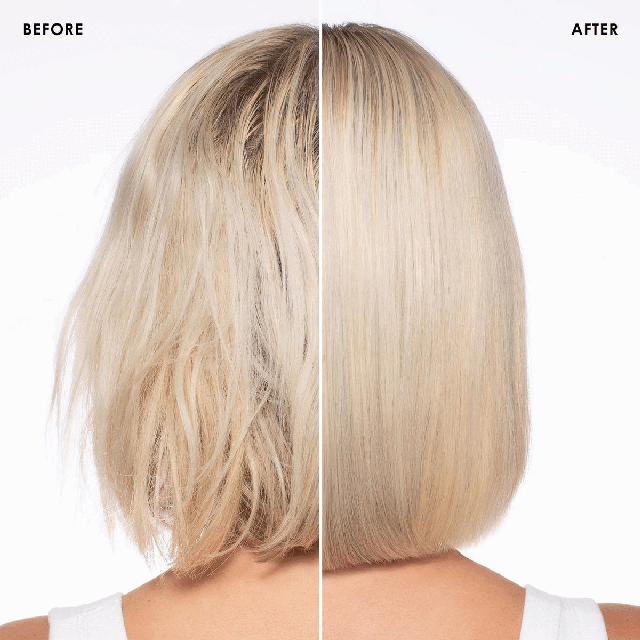 Image 1- Before/After.Image 2-Before/After. Image 3-SATIN SHINE STYLE MEMORY, BOUNCEBACK CURLS, ANTI-TANGLE, ANTI-STATIC,HEAT PROTECTION UP TO 450°F. Image 4- Hair cuicle before/after. Image 5-THE ENVIRONMENT COMES FIRST,Together with our updated carbon negative footprint from 2015 to 2021,We ELIMINATE, We SAVE, WE PROTECT, 35mm, 44k, 57mm, Pounds of GHG from being emitted to the environment,Gallons of water from being wasted, Trees from being deforested. Image 6-All Hair Types PH Balanced, Vegan, Cruelty Free, Gluten Free, Nut Free, Paraben Free, Phthalates Free, Phosphate Free, Sulfate Free