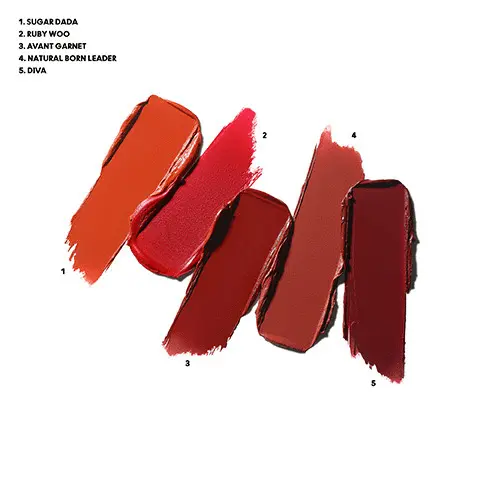 Image 1, Textured swatch shot. Image 2, Model hand swatch.