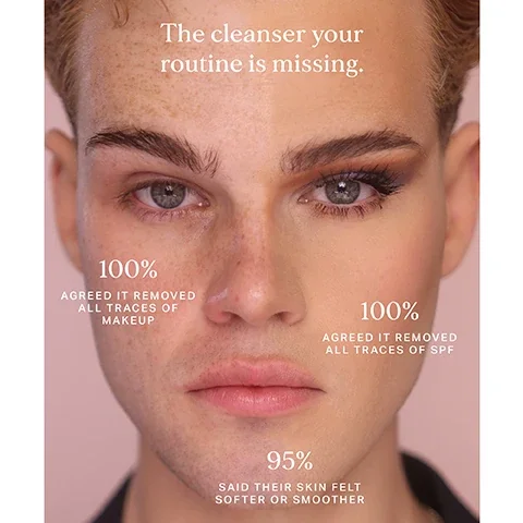 the cleanser your routine is missing, 100% agreed it removed all traces of makeup. 100% agreed it removed all traces of SPF. 95% agreed their skin felt softer or smoother