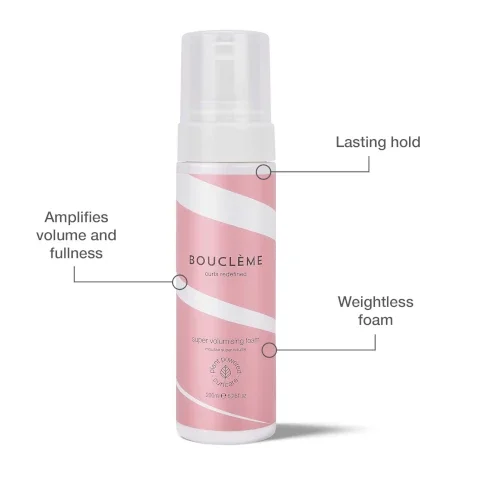 lasting hold, amplifies volumes and fullness, weightless foam