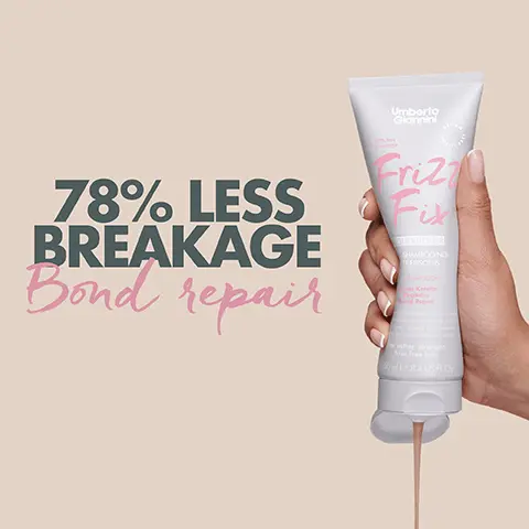 78% LESS BREAKAGE bond repair. Vegan KeraFUSlONTM BOND REPAIR TECHNOLOGY with conditioning Coconut Oil.