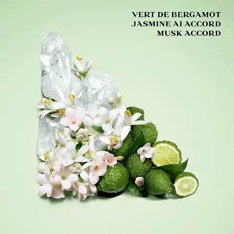 image 1, Vert de bergamot. Jasmine accord. Musk accord. image 2, Prada Paradoxe the refillable frgarances. The new florality. Emma Watson. image 3, paradoxe virtual flower eau de parfum. Olfactive family = floral musky. Key ingredients = bergamot, jasmine tech accord and serenolide. personality = luminous, floral and comforting. intensity = 2 out of 4. paradoze eau de parfum. olfactive family = floral ambery. key ingredients = neroli buds, ambrofix and serenolide. personality = fresh, sensual and intense. intensity = 2 out of 4. paradoxe eau de parfum intense. olfactive family = floral ambery woody. key ingredients = jasmine, ambrofix and moss accord. personality =  blooming, captivating and powerful. intensity = 3 out of 4.