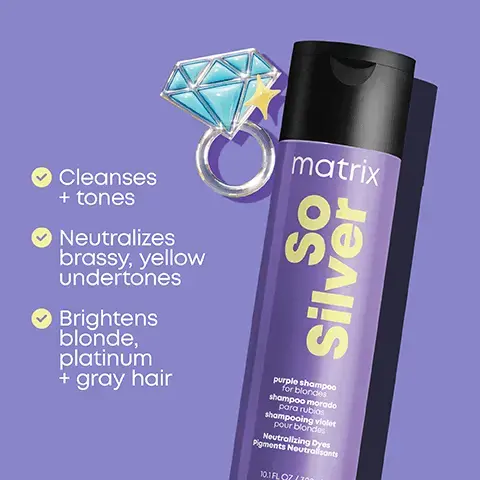 Cleanses + tones. Neutralizes brassy, yellow undertones. Brightens blonde, platinum + gray hair. Hydrates dry, porous hair. Locks in neutralisation. Repairs + conditions. Enhances shine.matrix Miracle Creator traitement 48FLOZ/200 ✓ 20 beautifying benefits ✔ Detangles hair ✔ Adds moisture ✔ Protects against heat damage ✔ Primes hair for style ✔ Suitable for all hair types