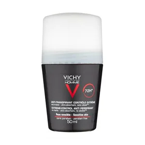 VICHY Homme Men's Deodorant Extreme-Control Anti-Perspirant Roll-On Sensitive Skin 50ml - undefined undefined