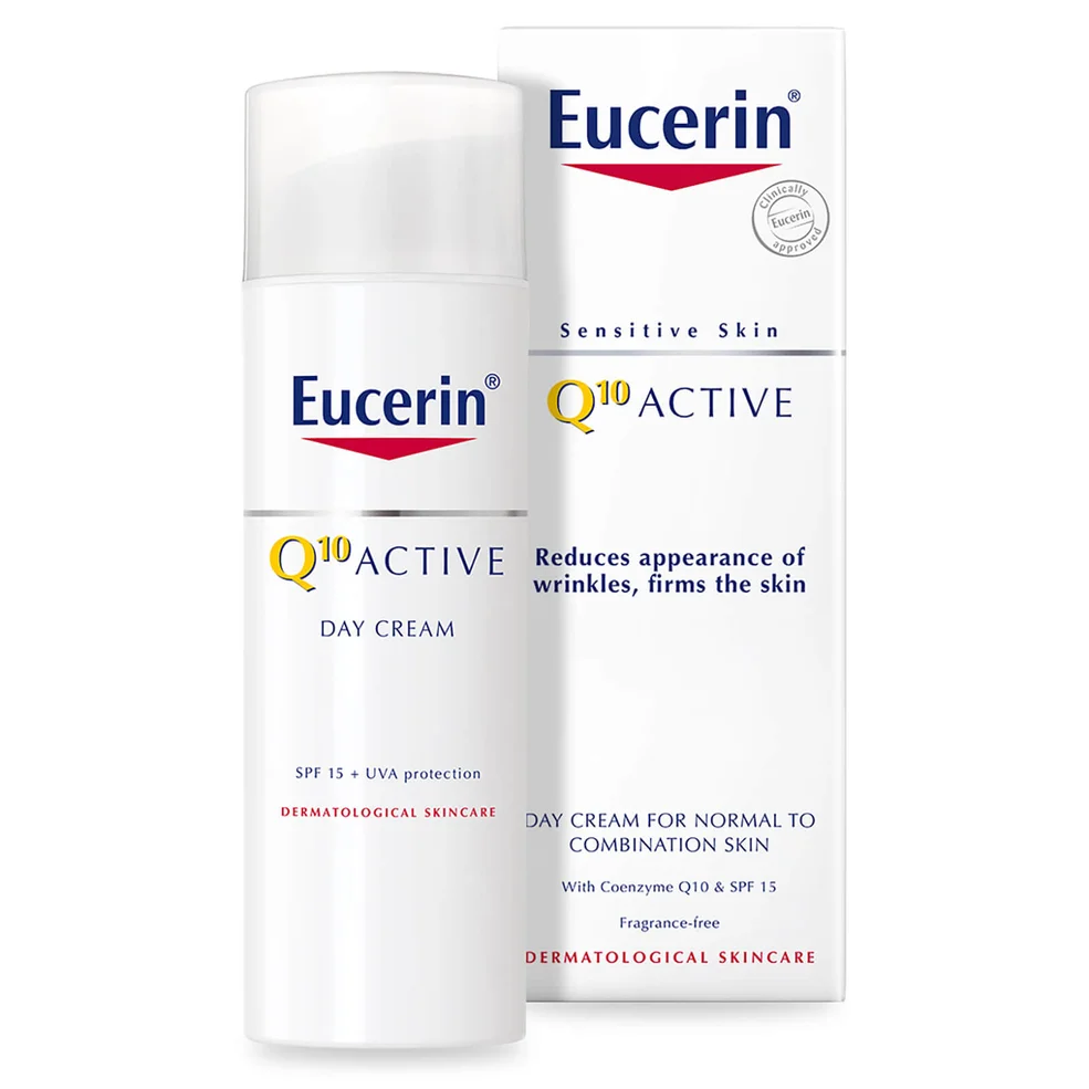 Eucerin® Sensitive Skin Q10 Active Anti-Wrinkle Day Cream SPF 15 (50ml) Image 1