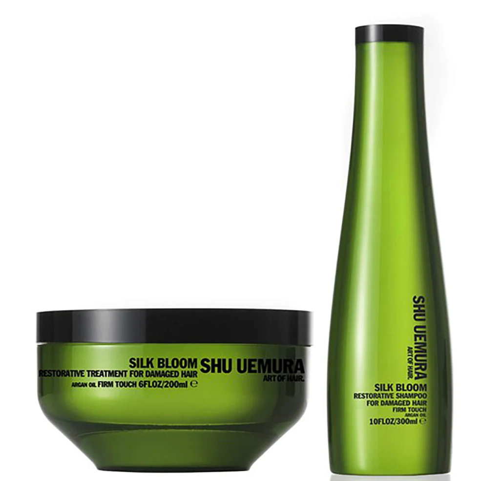 Shu Uemura Art of Hair Silk Bloom Shampoo (300ml) and Treatment (200ml) Image 1