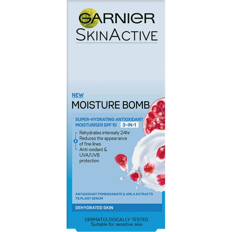 Garnier Moisture Bomb Super-Hydrating 3-in-1 Moisturiser SPF10 (50ml) Image 1