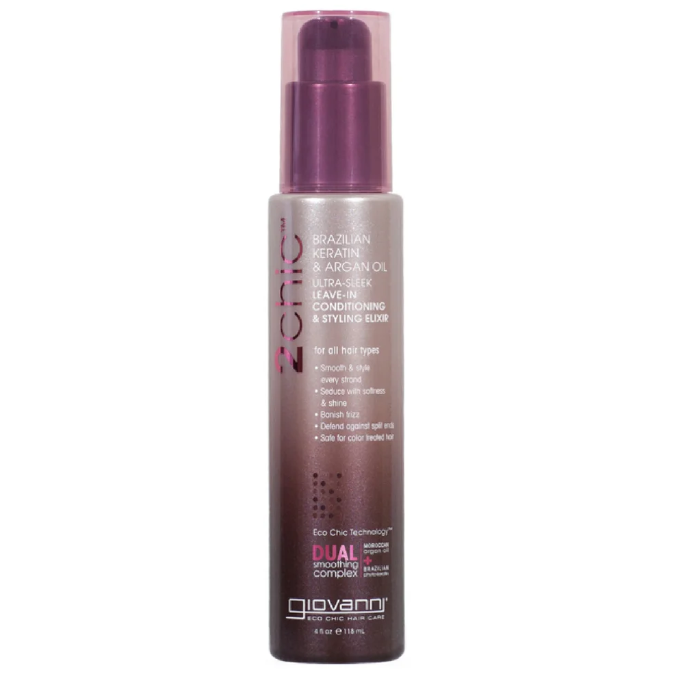 Giovanni Ultra-Sleek Leave In Conditioner & Styling Elixir 118ml Image 1
