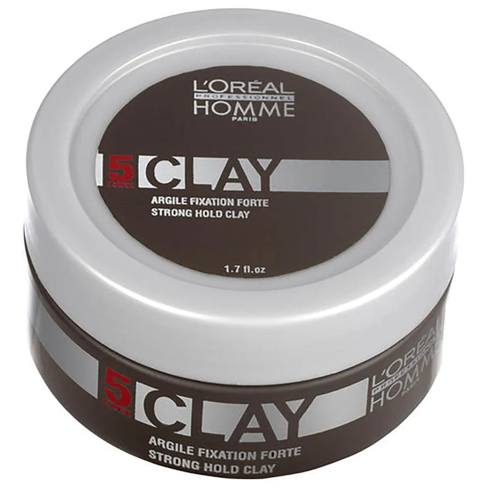 L'Oréal Professionnel Homme Clay – Strong Hold Clay (50ml) Image 1