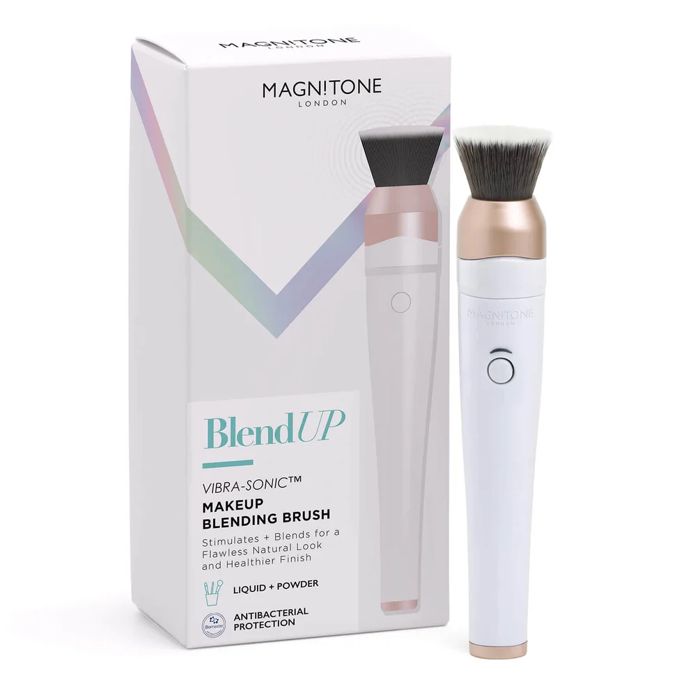 MAGNITONE London BlendUp! Vibra-Sonic Make Up Brush - White Image 1