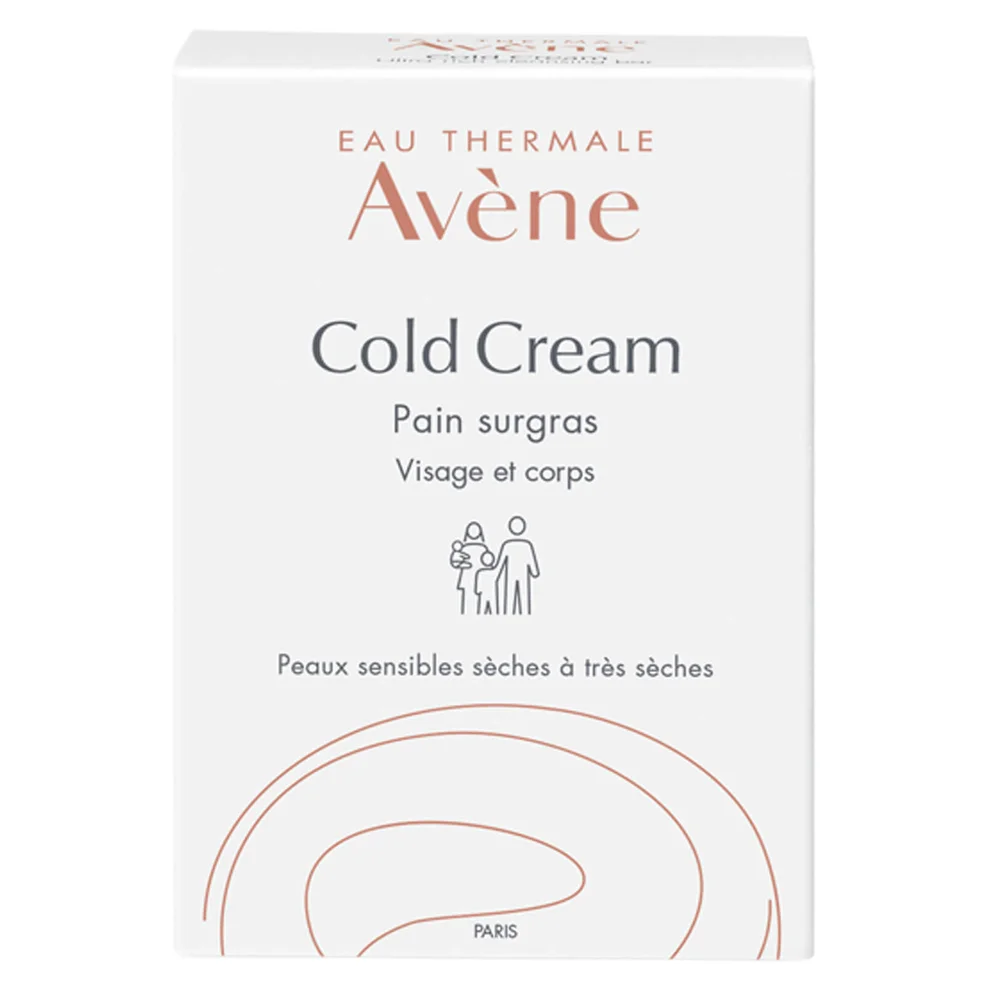 Avène Cold Cream Ultra Rich Cleansing Bar for Dry, Sensitive Skin 100g Image 1
