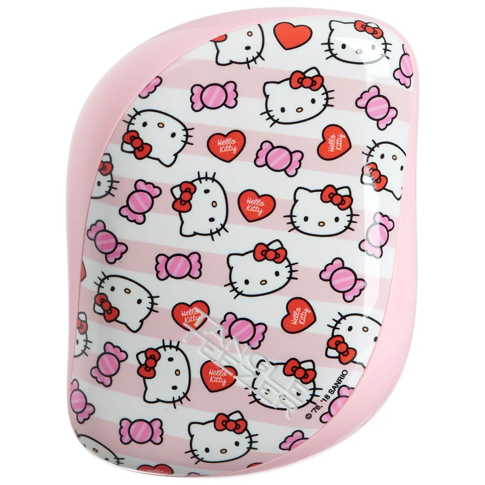 Tangle Teezer Compact Styler Hairbrush - Hello Kitty Candy Stripes Image 1