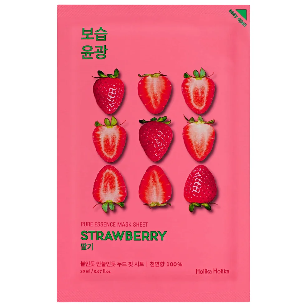 Holika Holika Pure Essence Mask Sheet - Strawberry Image 1
