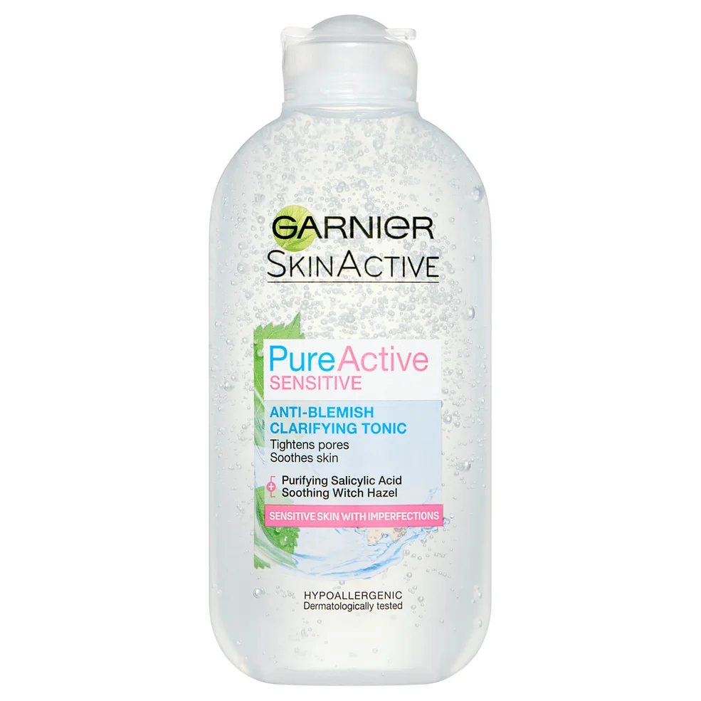 Garnier Pure Active Anti Blemish Clarifying Tonic Sensitive Skin 200ml Image 1