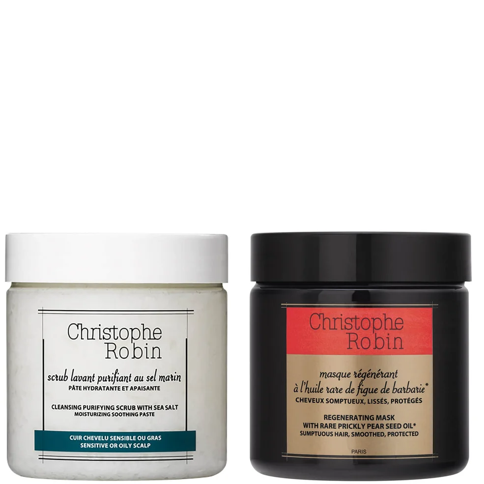 Christophe Robin Full-Size Regenerating Mask and Travel Size Cleansing Purifying Scrub Bundle Image 1