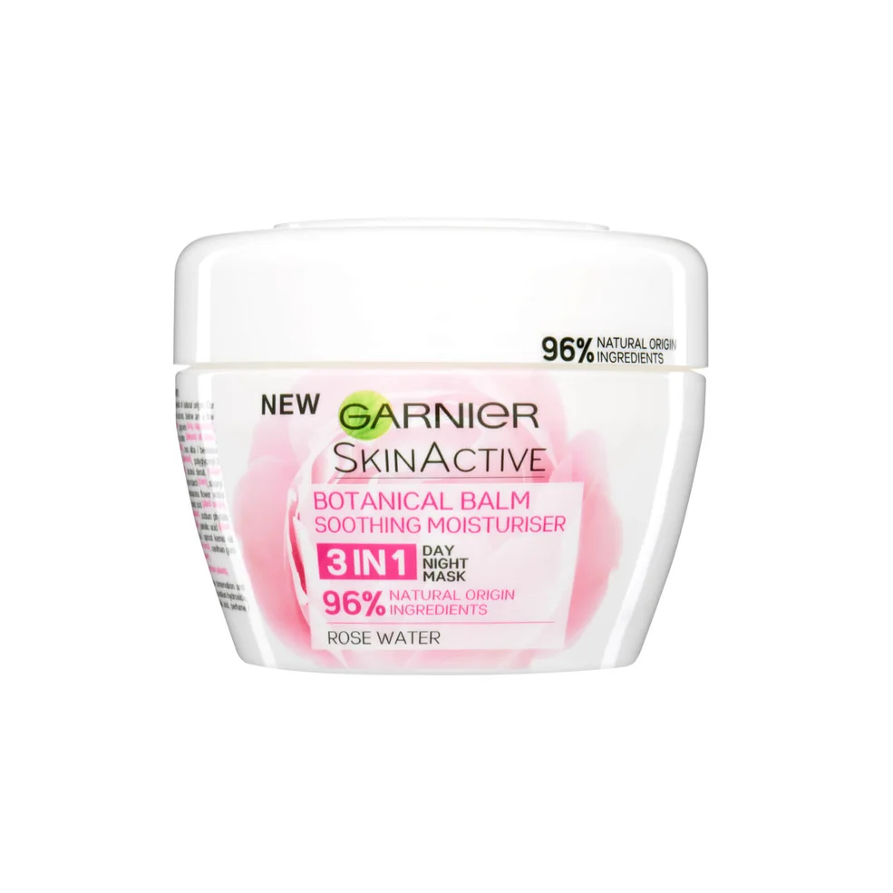 Garnier Natural 3-in-1 Soothing Rose Botanical Balm 140ml Image 1