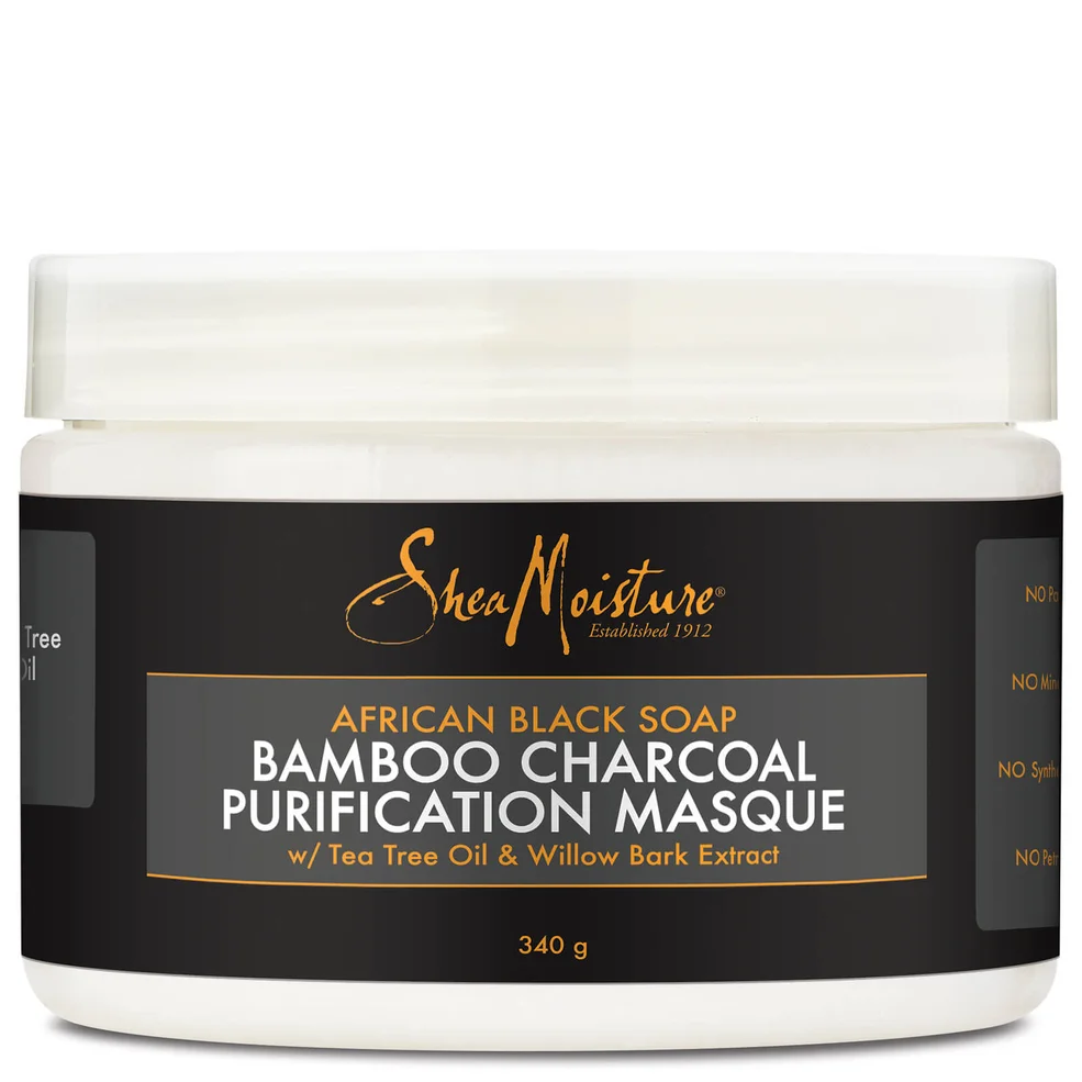 Shea Moisture African Black Soap Bamboo Charcoal Masque 354ml - Exclusive Image 1