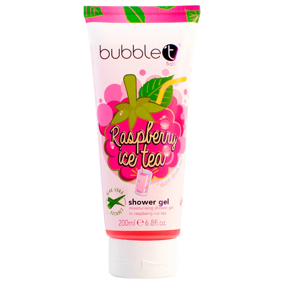 Bubble T Ice Tea Shower Gel Raspberry 200ml Image 1