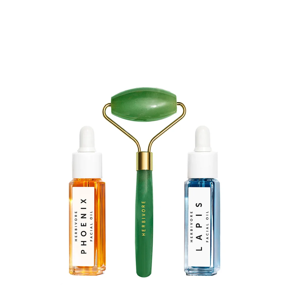 Herbivore De-Puff and Glow Mini Jade Roller Trio Image 1