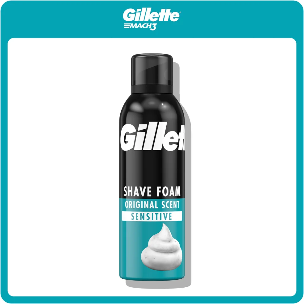 Gillette Shave Foam Sensitive 200ml Image 1