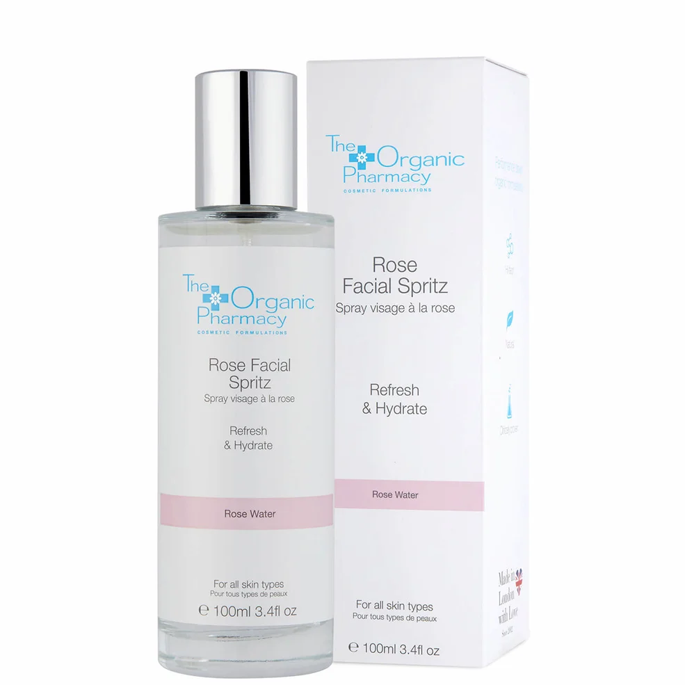The Organic Pharmacy Rose Facial Spritz Toner 100ml Image 1