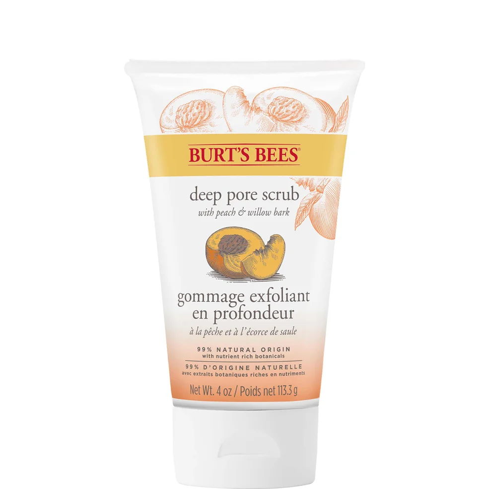 Burt's Bees Peach & Willowbark Deep Pore Scrub (4 oz / 110g) Image 1