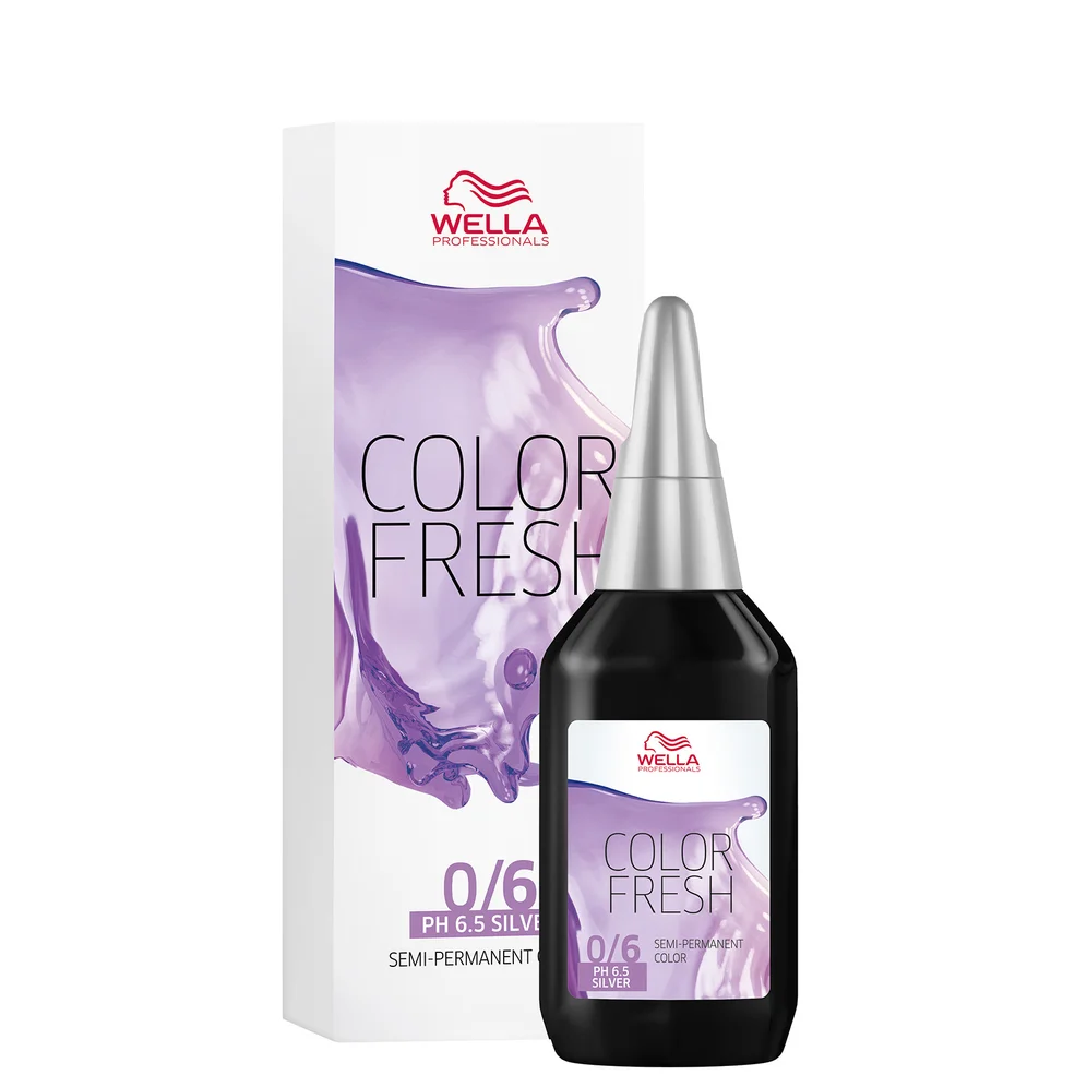 Wella Professionals Color Fresh Semi-Permanent Colour - 0/6 Silver Violet 75ml Image 1