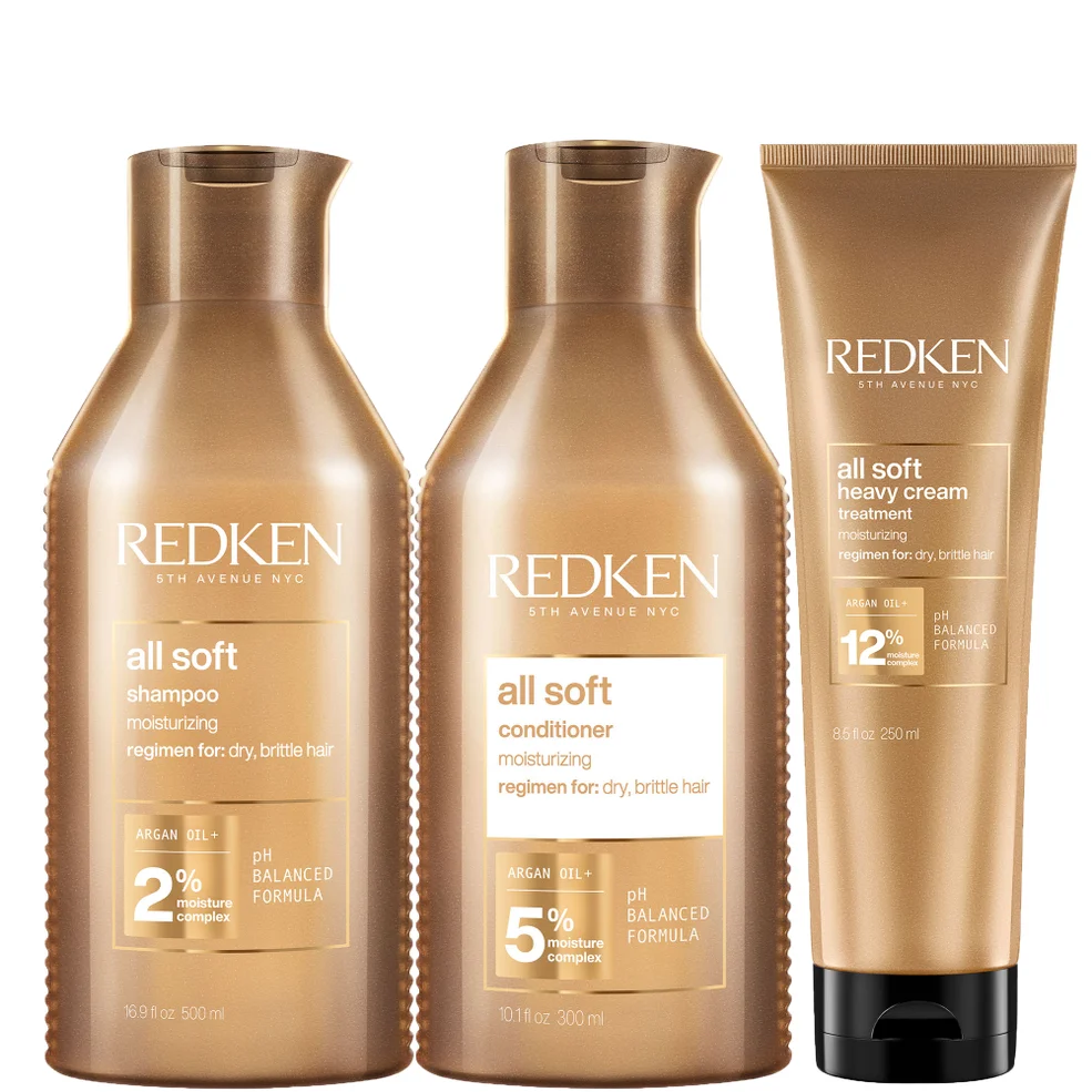 Redken All Soft Thick Hair Care Pack (3 Products) Image 1