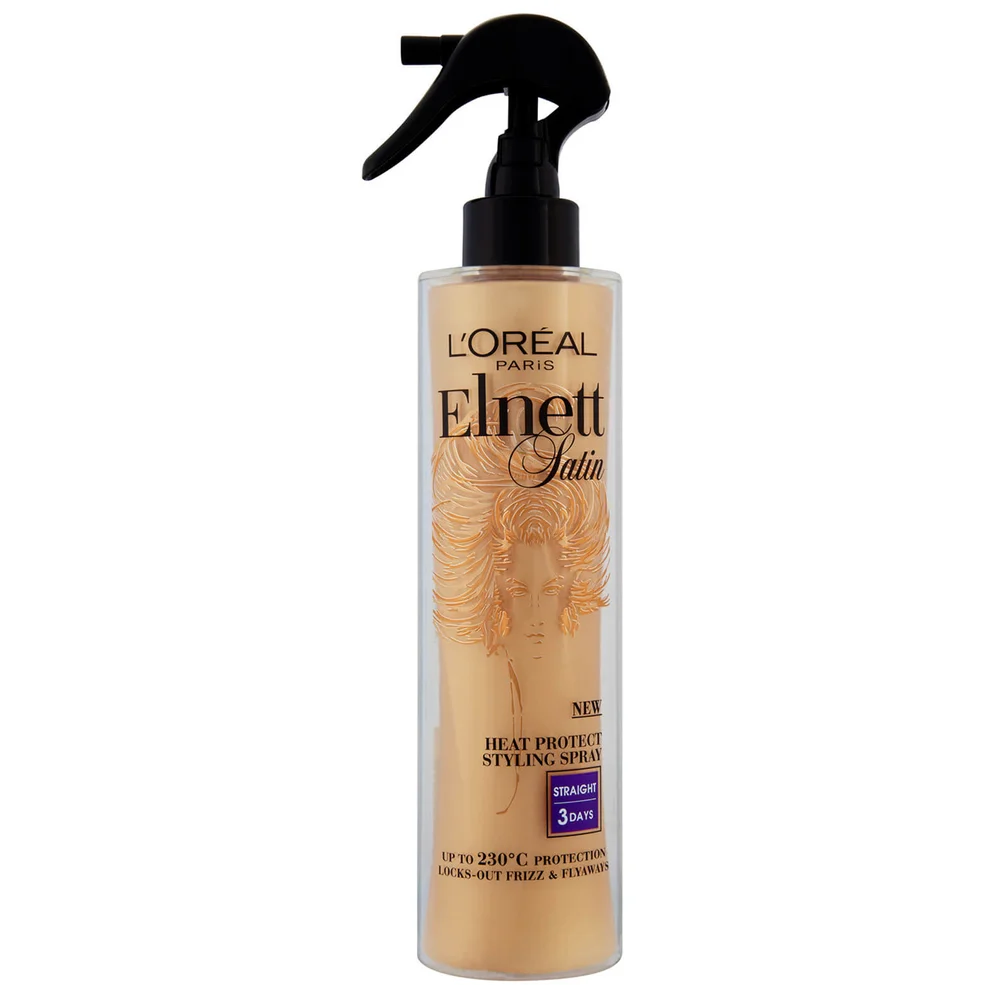 L'Oréal Paris Elnett Satin Heat Protect Spray - Straight (170ml) Image 1