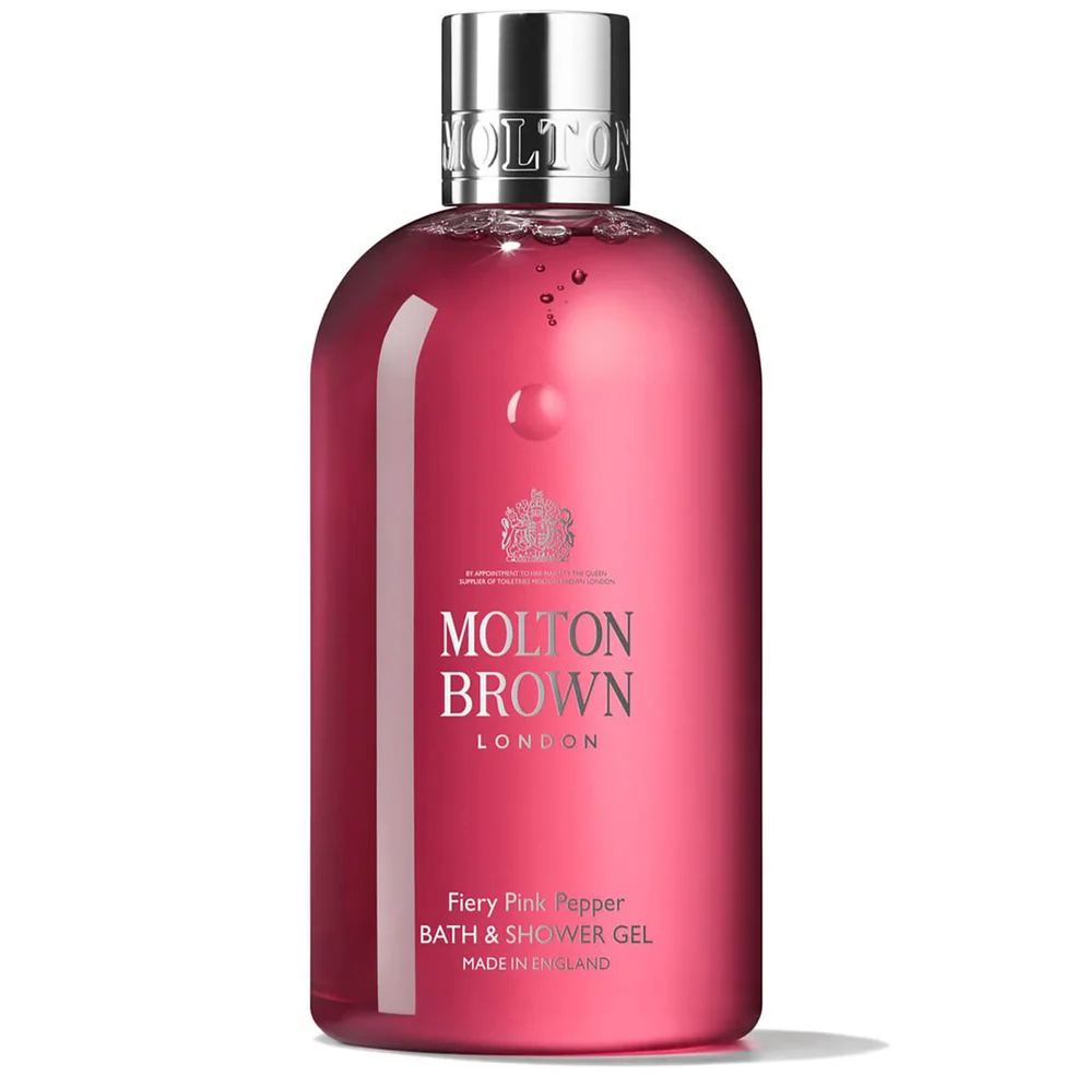 Molton Brown Fiery Pink Bath and Shower Gel 300ml Image 1