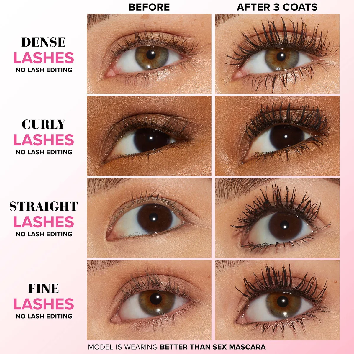 Too Faced Better Than Sex Mascara 8ml | LOOKFANTASTIC Too Faced Better Than Sex Mascara 8ml | LOOKFANTASTIC