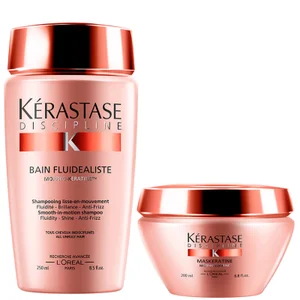 Kérastase Discipline Bain Fluidealiste (250ml) and Maskeratine (200ml) - undefined undefined
