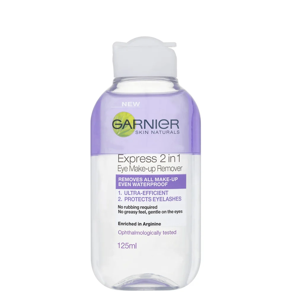 Garnier Skin Naturals 2-in-1 Eye Make-Up Remover (125ml) Image 1