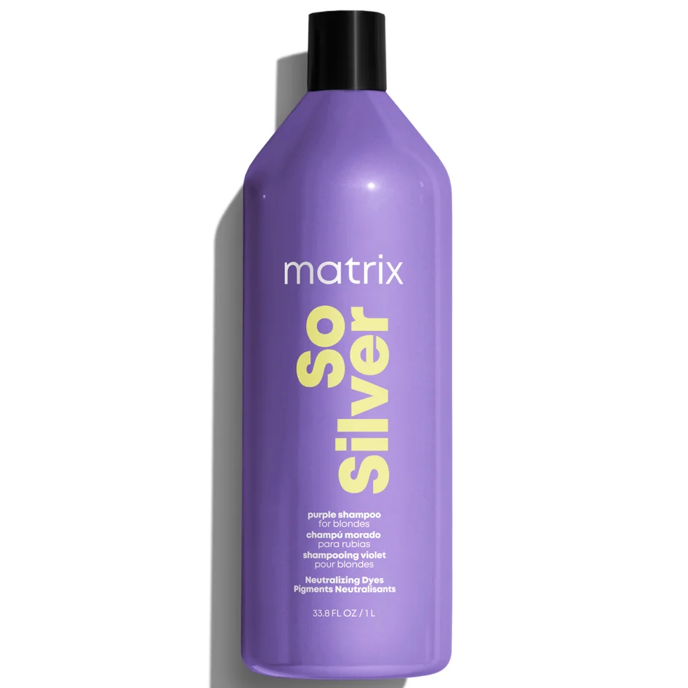 Matrix Total Results So Silver Purple Shampoo for Toning Blondes, Greys and Silvers 1000ml Image 1
