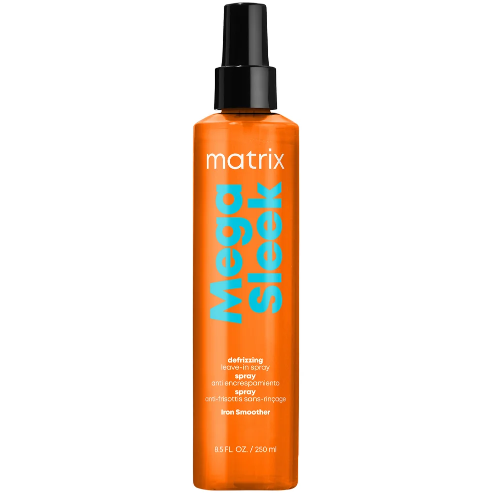 Matrix Total Results Mega Sleek Iron Smoother Heat Protection and Frizz Control Hair Spray 250ml Image 1