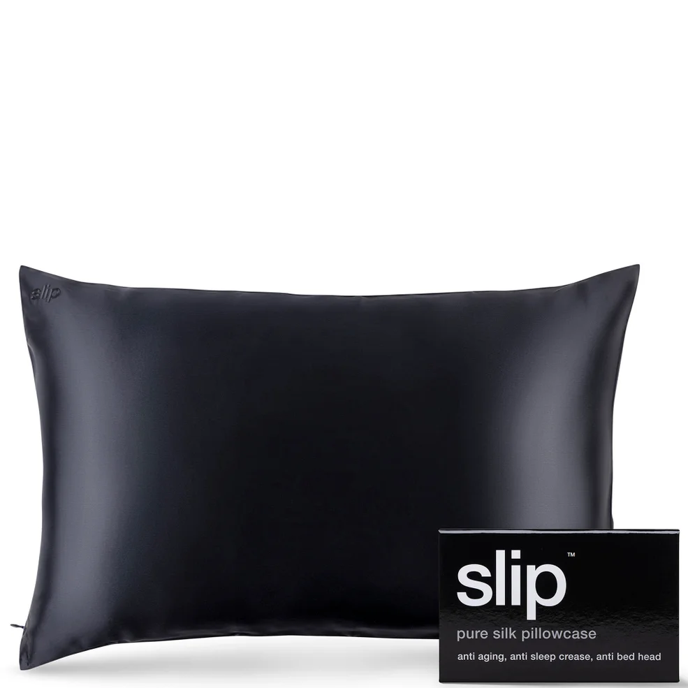 Slip Silk Pillowcase - Queen - Black Image 1