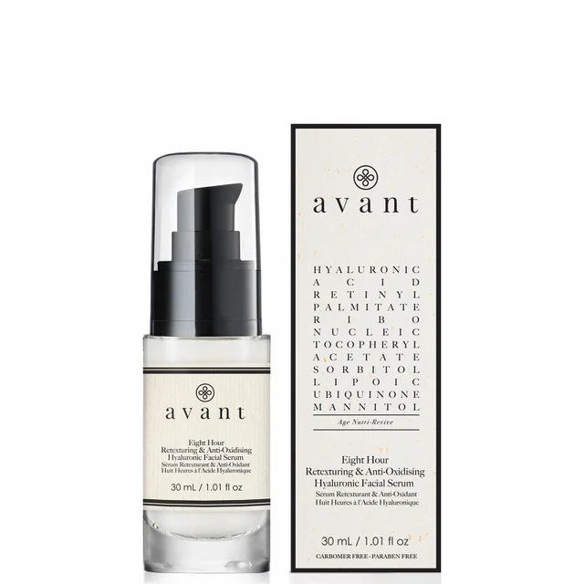 Avant Skincare 8 Hour Anti-Oxidising and Retexturing Hyaluronic Facial Serum 30ml