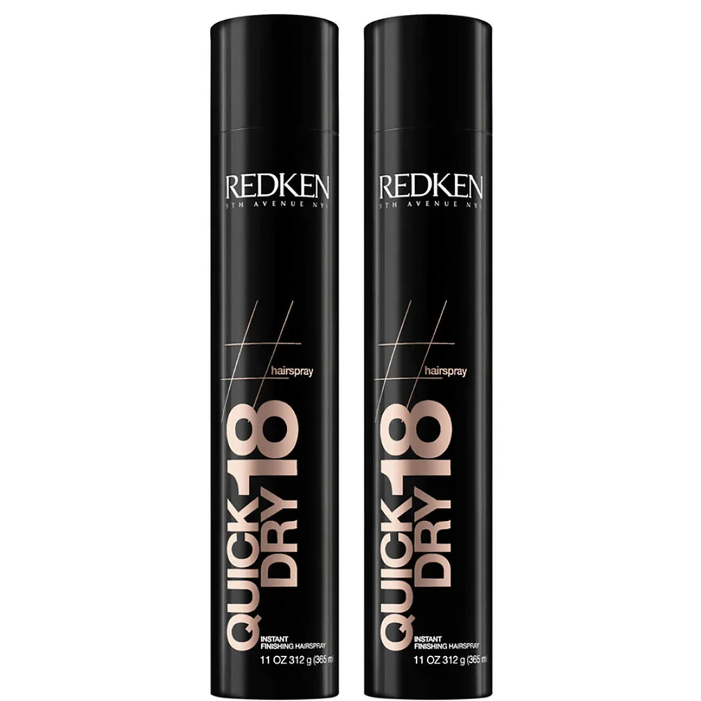 Redken Quick Dry 18 Instant Finishing Hairspray Duo Image 1