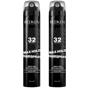 Redken Max Hold Hairspray for Extreme Hold 2 x 300ml - undefined undefined